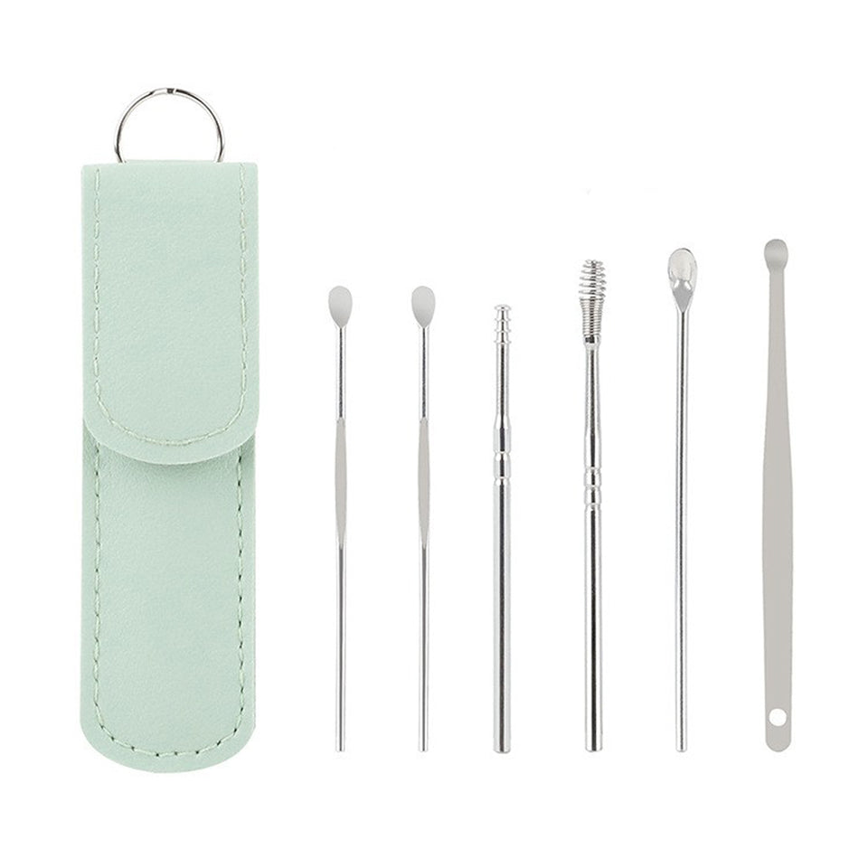 Waxi 6-Piece Earwax Cleaning Kit – Safe & Reusable Ear Wax Remover Tool